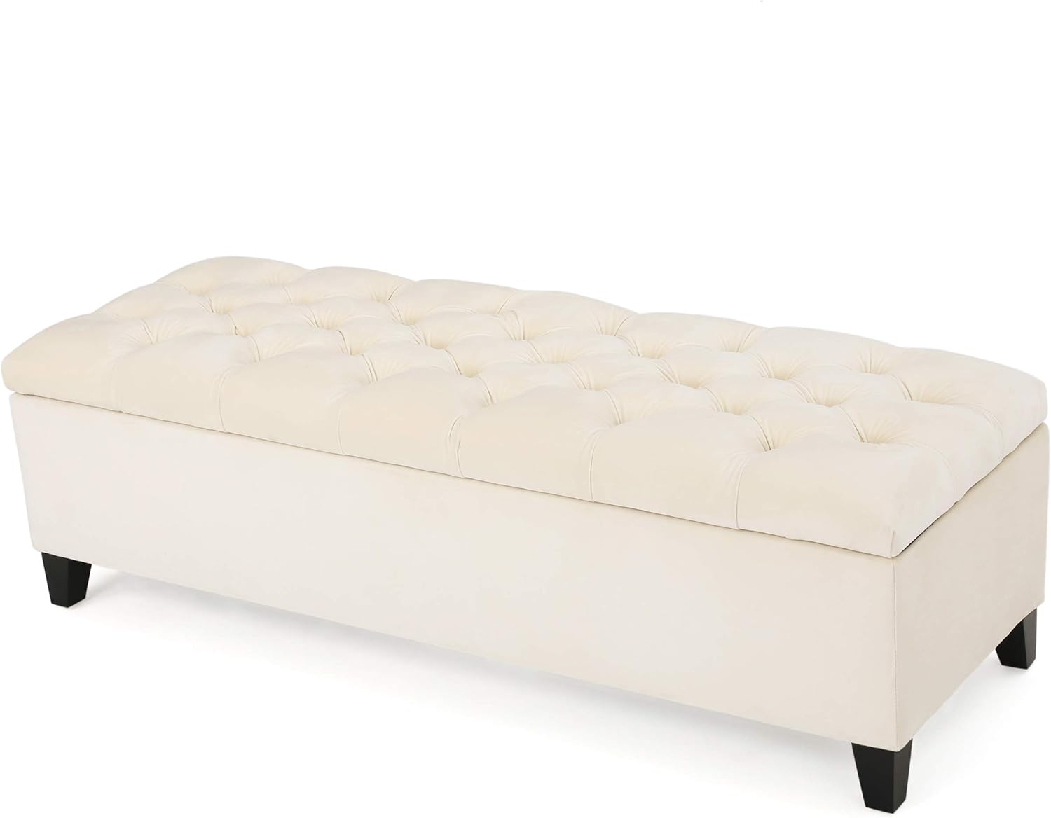 Christopher Knight Home Ottilie Fabric Storage Ottoman, Dark Grey Dimensions: 17.50”D x 51.00”W x 17.00”H
