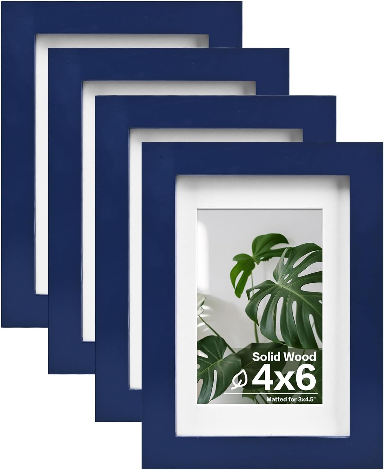 Egofine 11x14 Picture Frames with Plexiglass, Display Pictures 5x7/8x10 with Mat or 11x14 Without Mat Set of 4 for Tabletop and Wall Mounting, Carbonized Brown