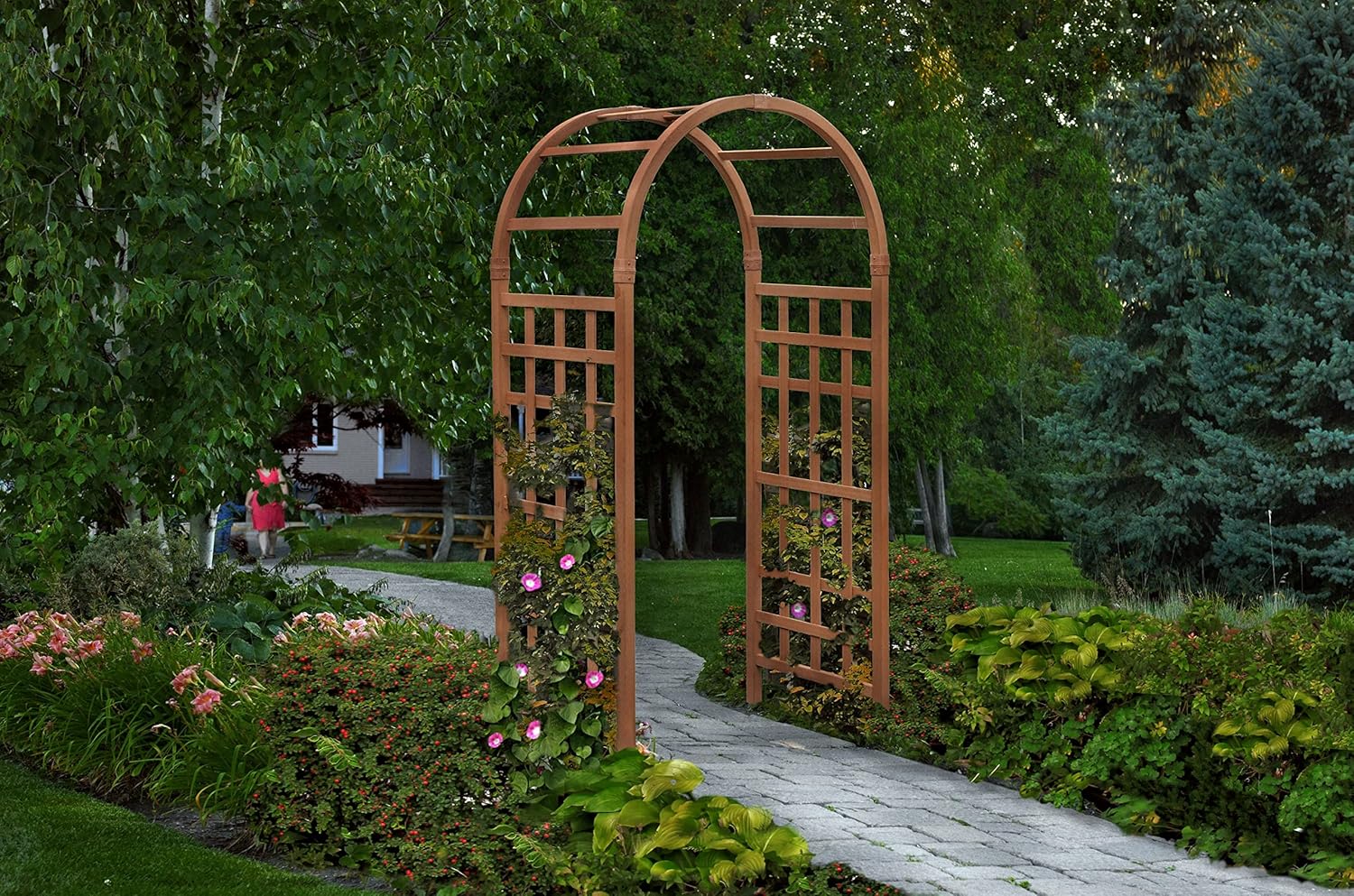 Sierra 39"W x 81"H Composite Vinyl Arbor