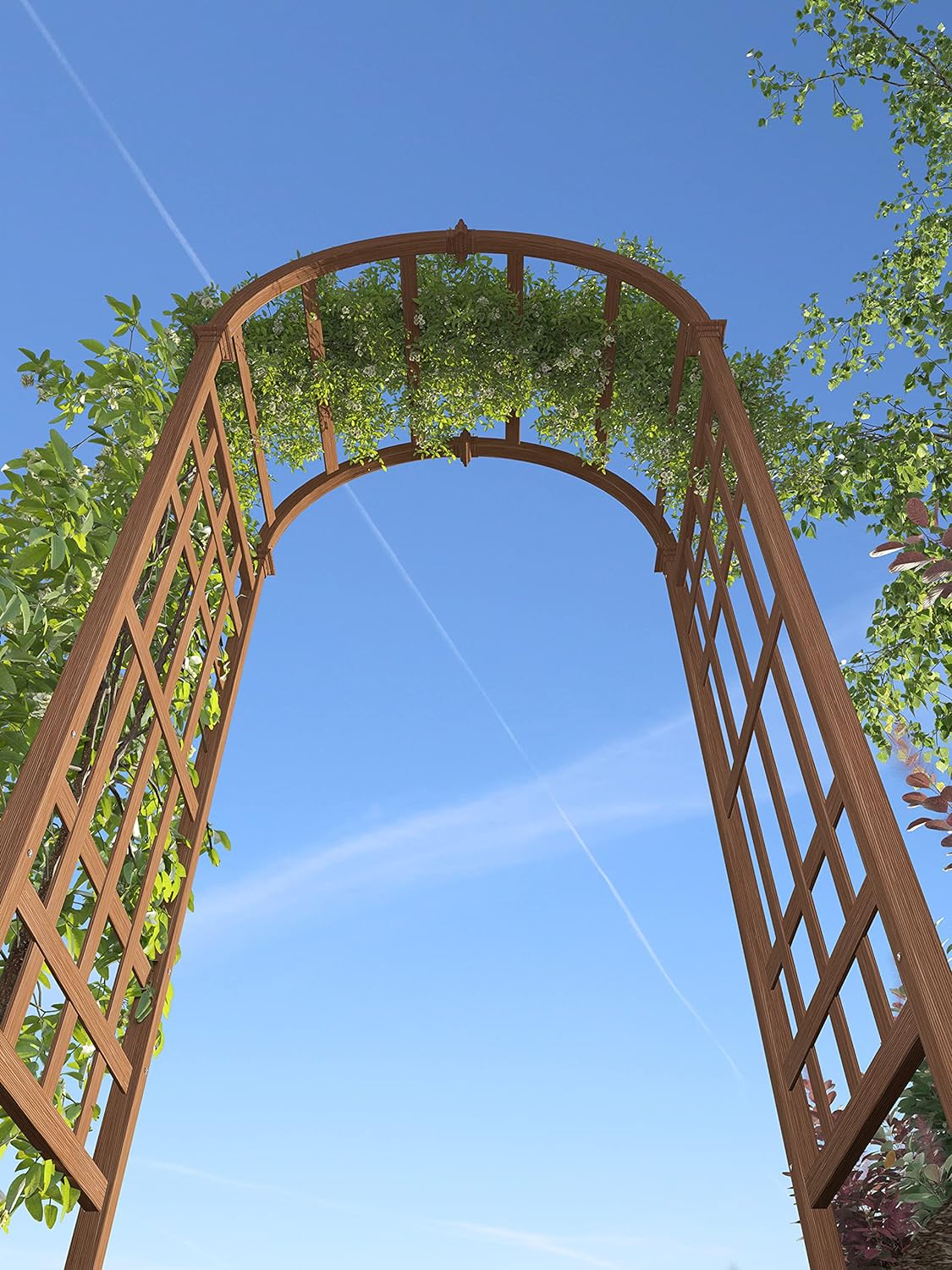 Sierra 39"W x 81"H Composite Vinyl Arbor