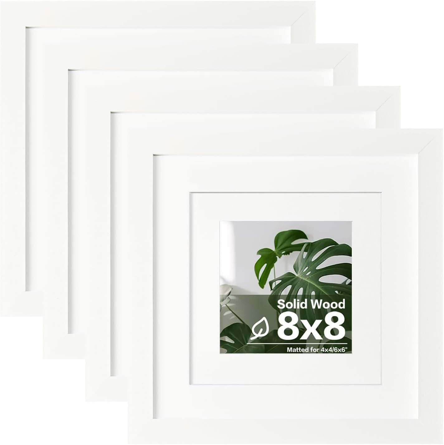 Egofine 11x14 Picture Frames with Plexiglass, Display Pictures 5x7/8x10 with Mat or 11x14 Without Mat Set of 4 for Tabletop and Wall Mounting, Carbonized Brown