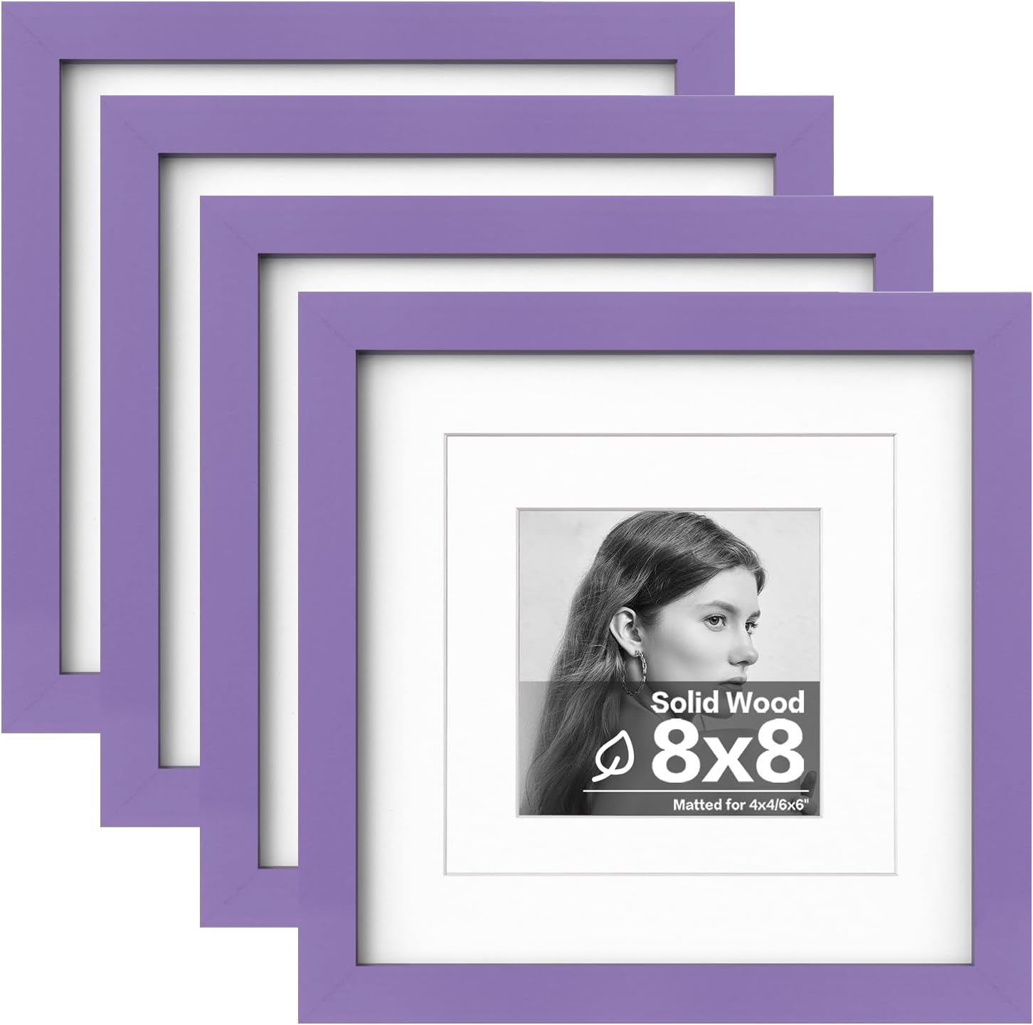 Egofine 11x14 Picture Frames with Plexiglass, Display Pictures 5x7/8x10 with Mat or 11x14 Without Mat Set of 4 for Tabletop and Wall Mounting, Carbonized Brown