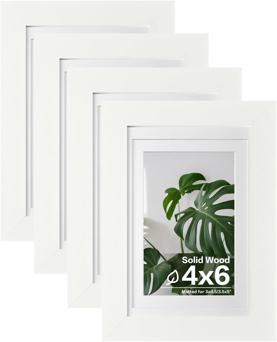 Egofine 11x14 Picture Frames with Plexiglass, Display Pictures 5x7/8x10 with Mat or 11x14 Without Mat Set of 4 for Tabletop and Wall Mounting, Carbonized Brown