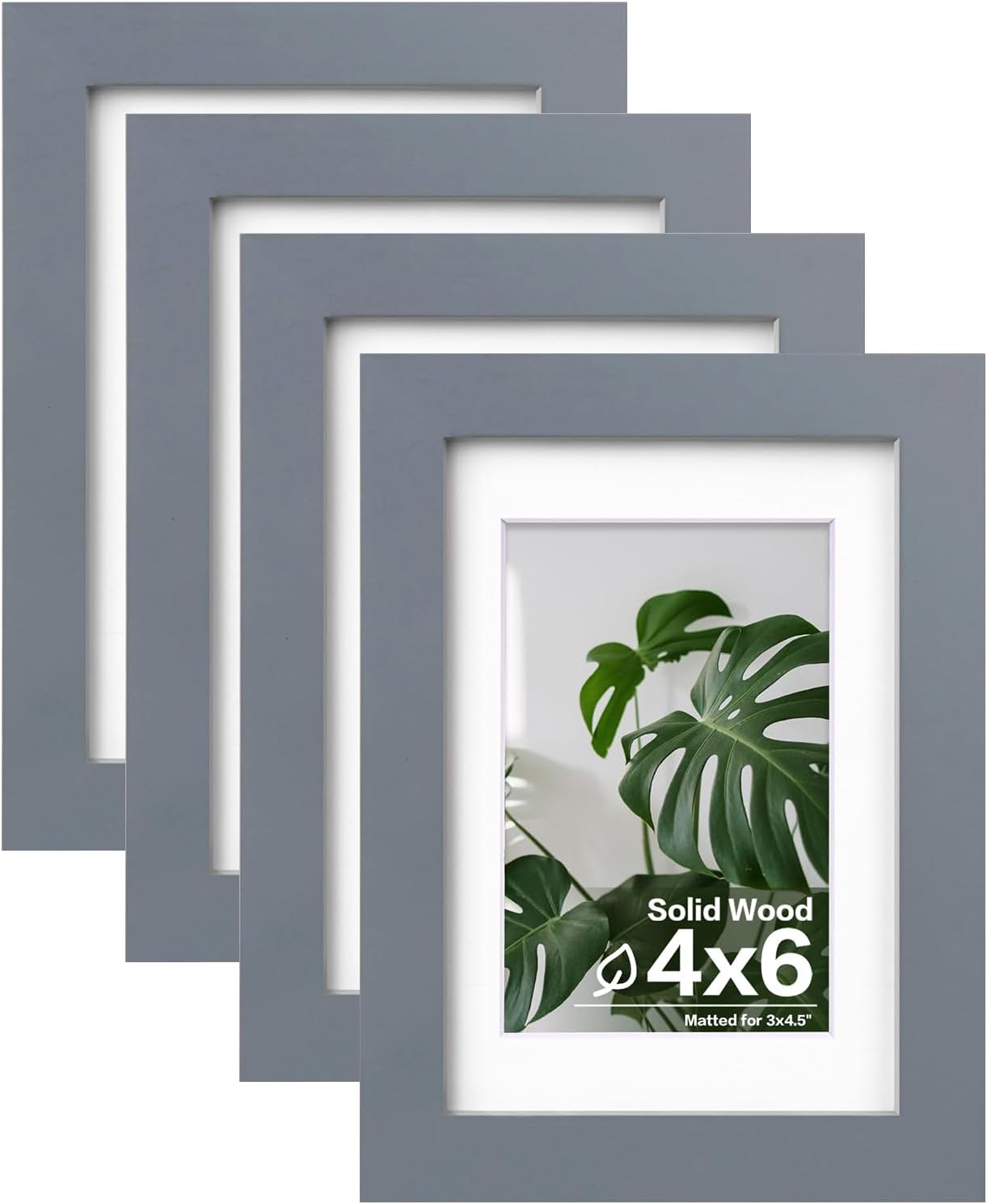 Egofine 11x14 Picture Frames with Plexiglass, Display Pictures 5x7/8x10 with Mat or 11x14 Without Mat Set of 4 for Tabletop and Wall Mounting, Carbonized Brown