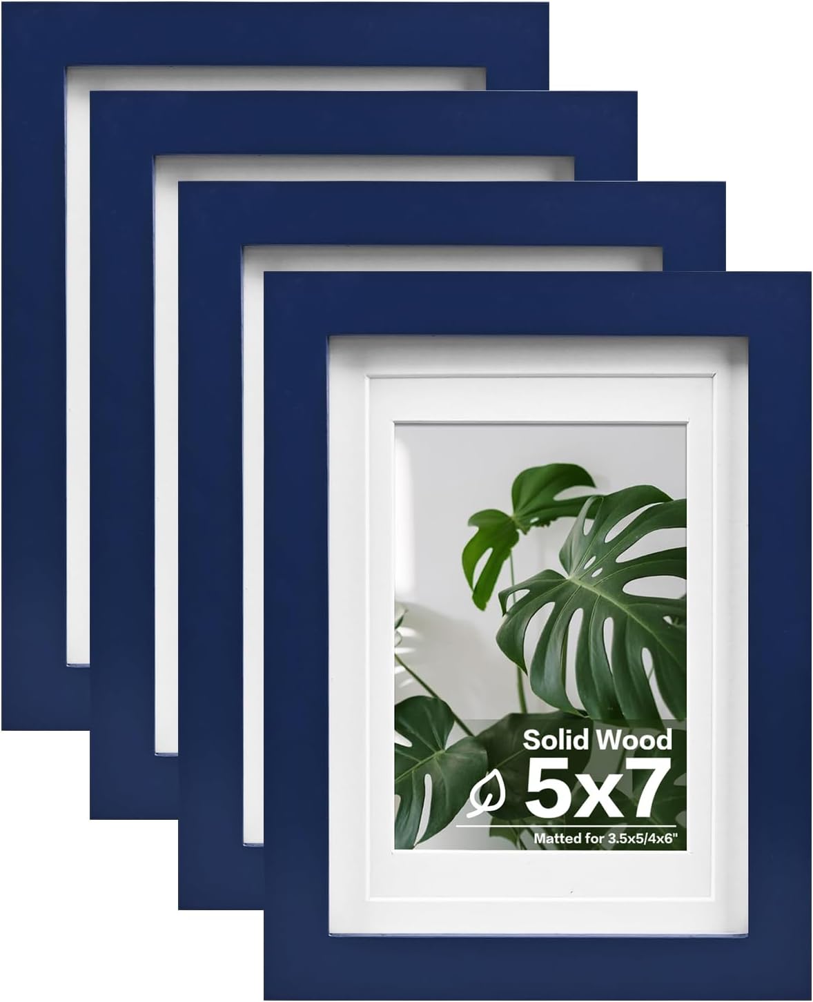 Egofine 11x14 Picture Frames with Plexiglass, Display Pictures 5x7/8x10 with Mat or 11x14 Without Mat Set of 4 for Tabletop and Wall Mounting, Carbonized Brown