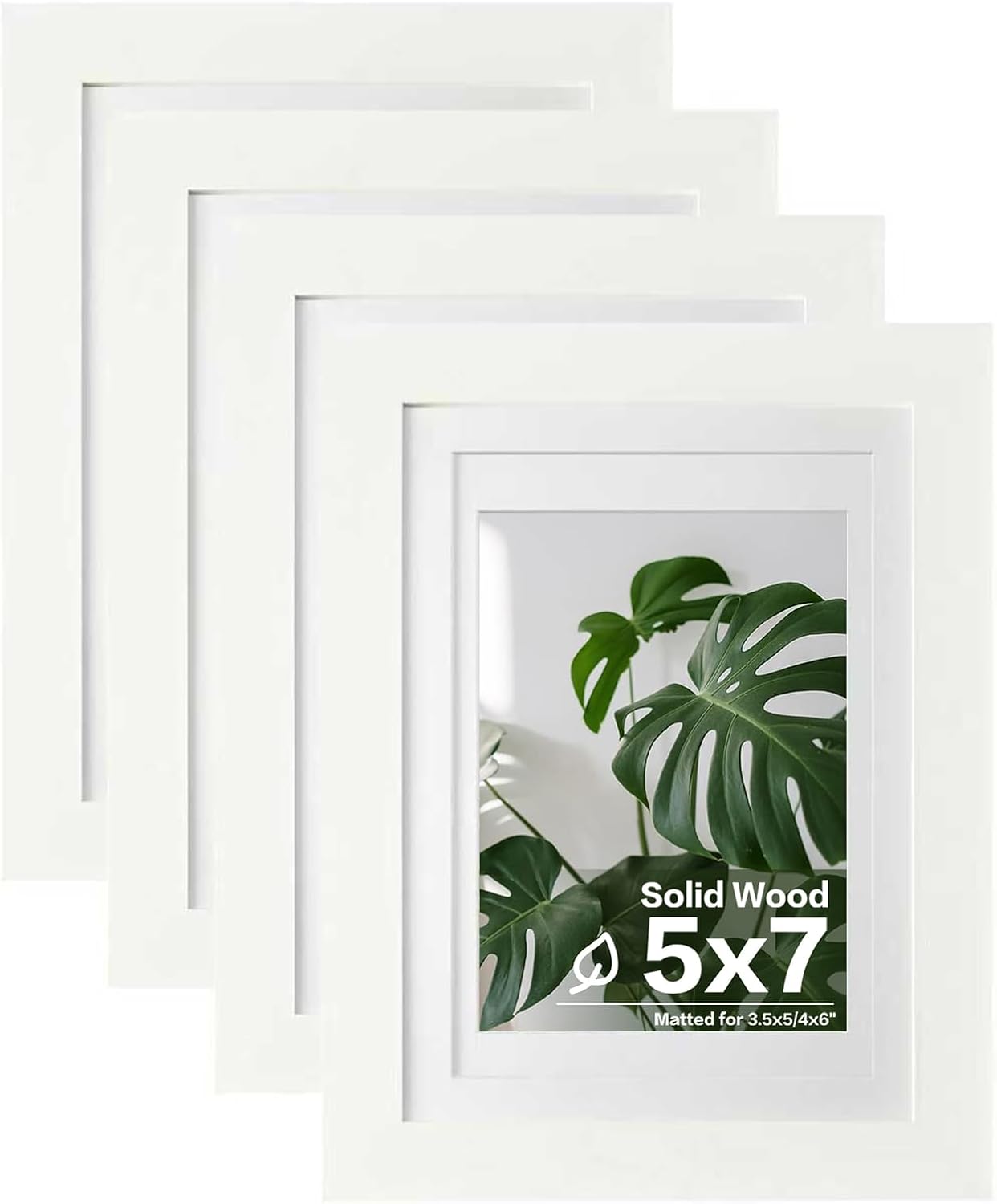 Egofine 11x14 Picture Frames with Plexiglass, Display Pictures 5x7/8x10 with Mat or 11x14 Without Mat Set of 4 for Tabletop and Wall Mounting, Carbonized Brown