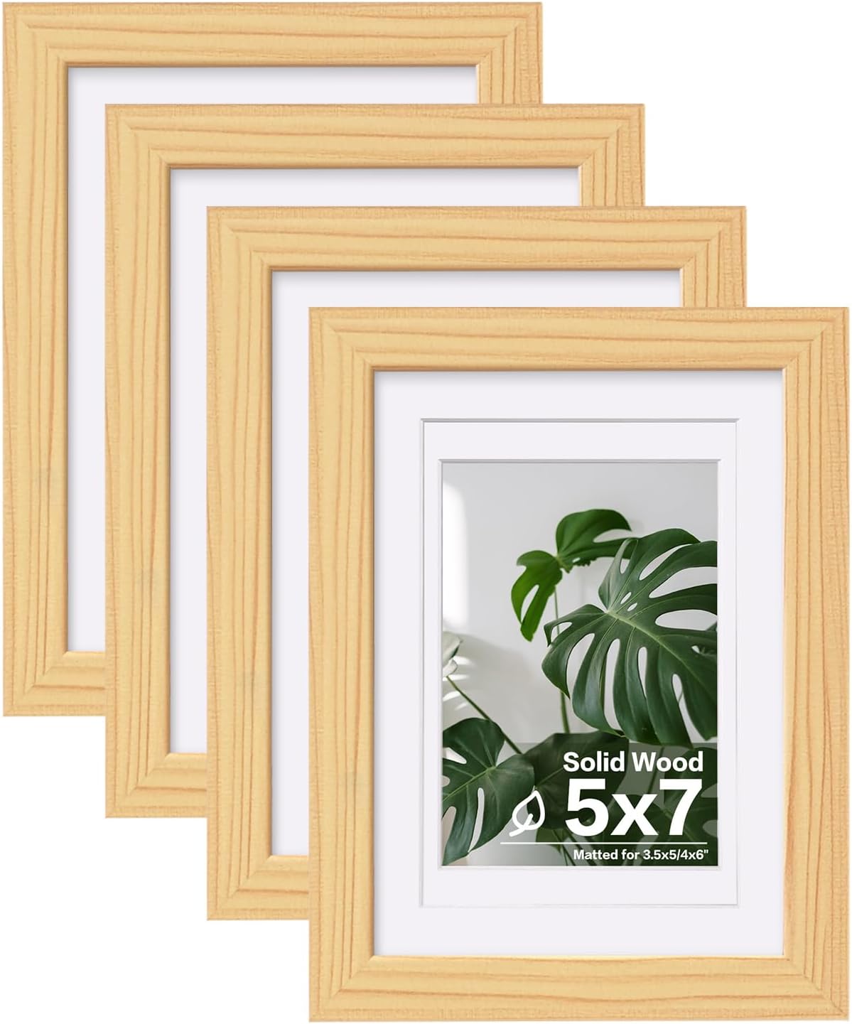 Egofine 11x14 Picture Frames with Plexiglass, Display Pictures 5x7/8x10 with Mat or 11x14 Without Mat Set of 4 for Tabletop and Wall Mounting, Carbonized Brown