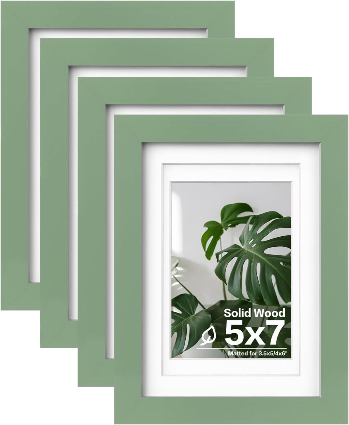 Egofine 11x14 Picture Frames with Plexiglass, Display Pictures 5x7/8x10 with Mat or 11x14 Without Mat Set of 4 for Tabletop and Wall Mounting, Carbonized Brown