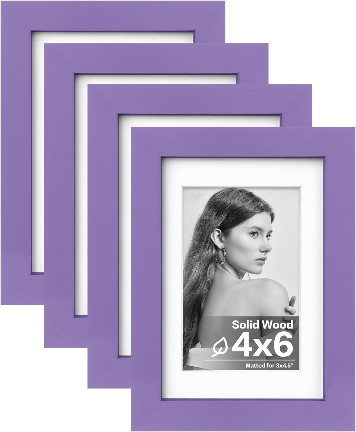 Egofine 11x14 Picture Frames with Plexiglass, Display Pictures 5x7/8x10 with Mat or 11x14 Without Mat Set of 4 for Tabletop and Wall Mounting, Carbonized Brown