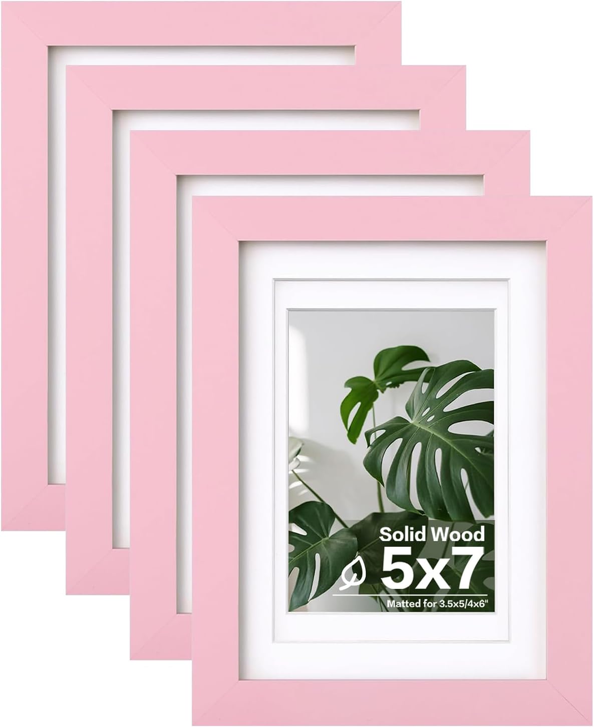 Egofine 11x14 Picture Frames with Plexiglass, Display Pictures 5x7/8x10 with Mat or 11x14 Without Mat Set of 4 for Tabletop and Wall Mounting, Carbonized Brown