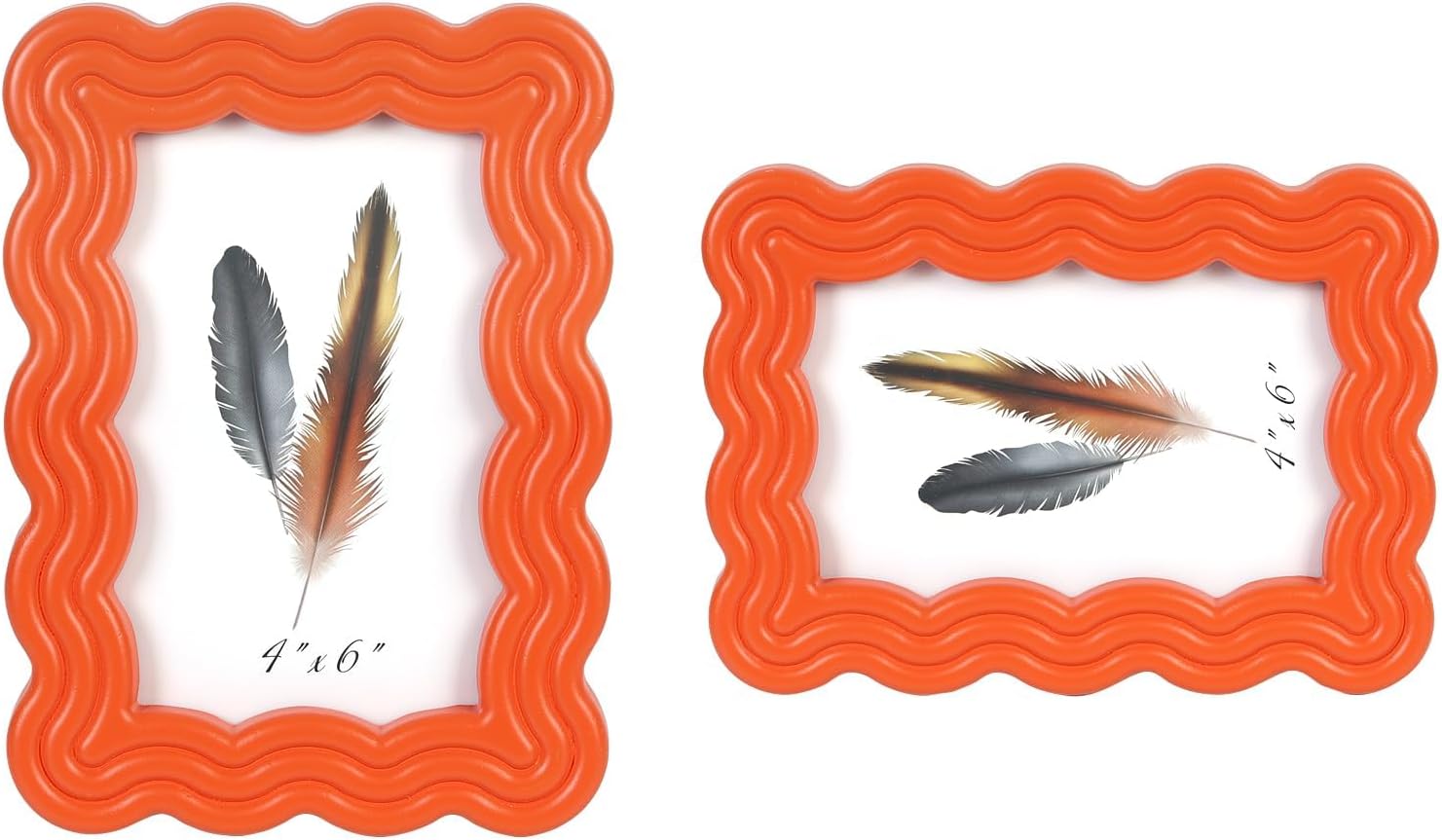 11x14 Picture Frame Set of 2 Natural Wood Photo Frames Display Pictures 8x10 with Mat or 11x14 without Mat Multi Photo Frames Collage for Wall or Tabletop Decor