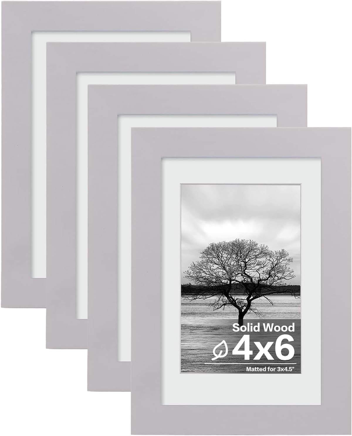 Egofine 11x14 Picture Frames with Plexiglass, Display Pictures 5x7/8x10 with Mat or 11x14 Without Mat Set of 4 for Tabletop and Wall Mounting, Carbonized Brown