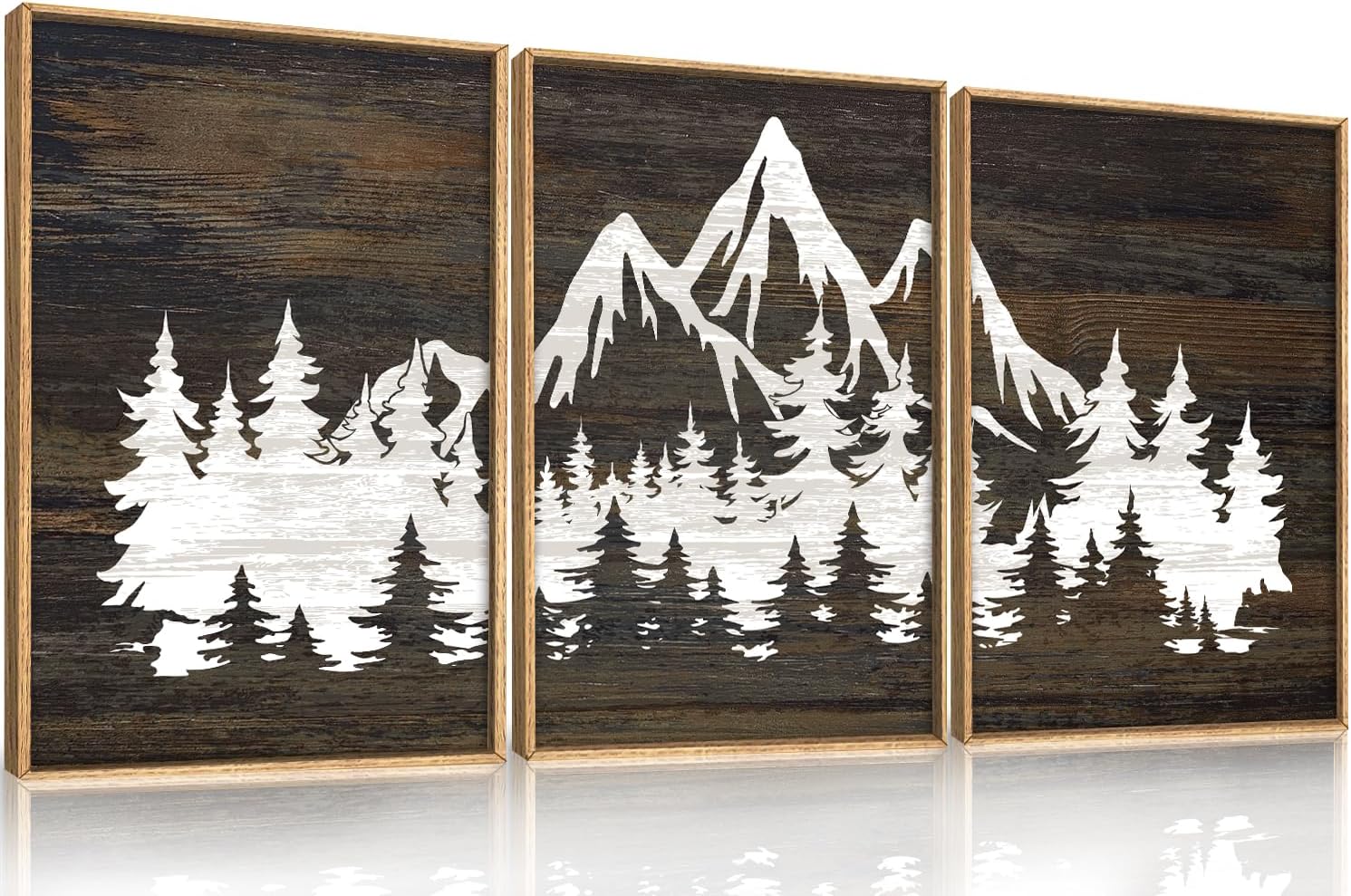 LHIUEM Large Nature Moody Floral Framed Canvas Wall Art,Abstract Dark Wall Decor,Wildflower Botanical Landscape Wall Painting,Picture Artwork for Living Room,Bedroom,Dining Room,Office -24"x36"x3