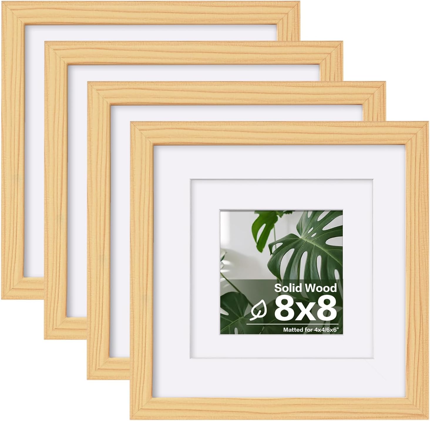 Egofine 11x14 Picture Frames with Plexiglass, Display Pictures 5x7/8x10 with Mat or 11x14 Without Mat Set of 4 for Tabletop and Wall Mounting, Carbonized Brown