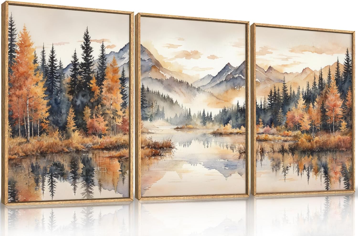 LHIUEM Large Nature Moody Floral Framed Canvas Wall Art,Abstract Dark Wall Decor,Wildflower Botanical Landscape Wall Painting,Picture Artwork for Living Room,Bedroom,Dining Room,Office -24"x36"x3