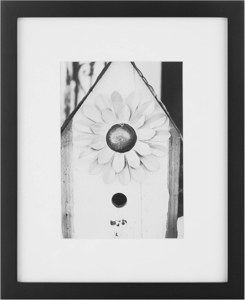 Gallery Perfect - 7-Piece Black Wall Frame Set - Kit with Decorative Art Prints - Hanging Template - Easy Installation Frame - Multi-Size Frames - Rectangular Wall Mount - Single Picture Frame