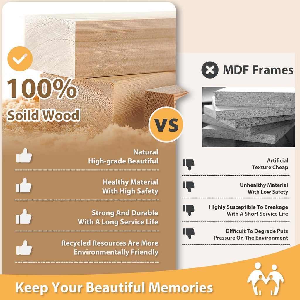 Egofine 11x14 Picture Frames with Plexiglass, Display Pictures 5x7/8x10 with Mat or 11x14 Without Mat Set of 4 for Tabletop and Wall Mounting, Carbonized Brown