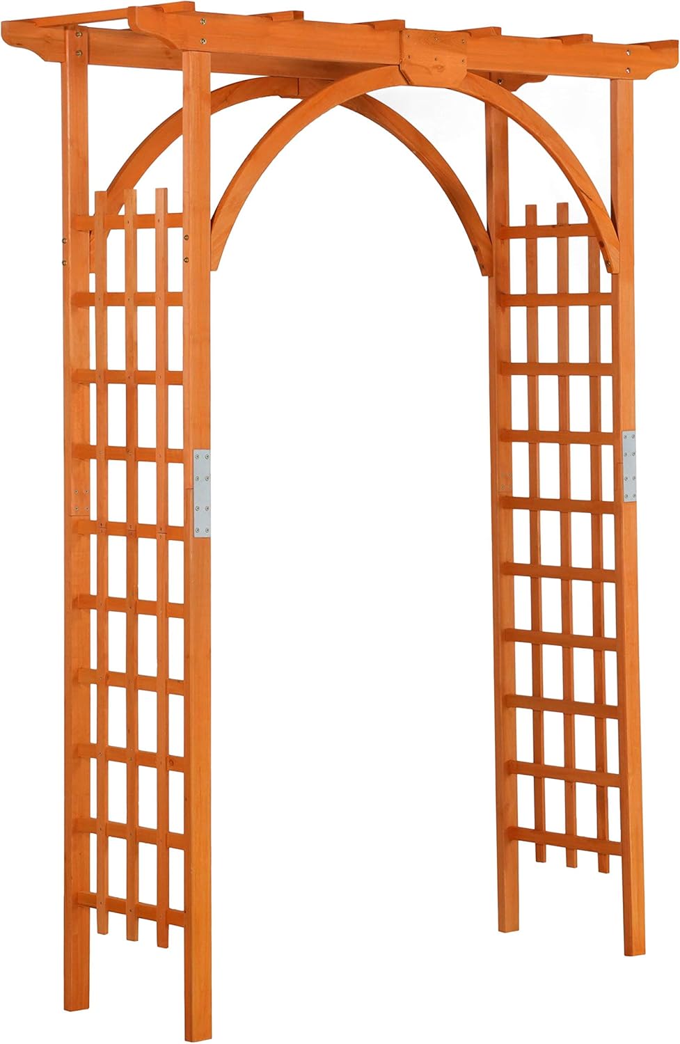 Yaheetech 85in Wooden Garden Trellis Horticulture Garden Arch Arbor for Climbing Planting Plant Stand in Garden Yard Outdoor, Brown