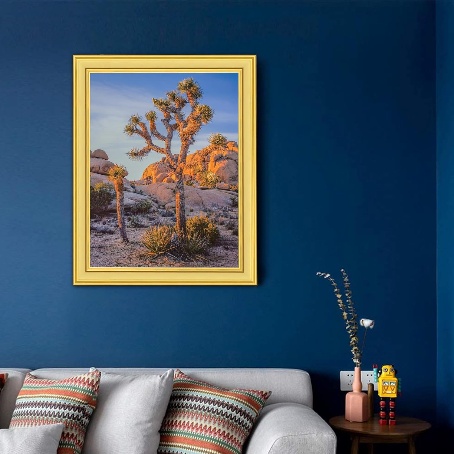 20x24 Distressed Black & Gold Ornate Antique Picture Frame – Vintage Wall Frame for 20x24 Photos, No Mat – Decorative Baroque Style for Home or Gallery Display