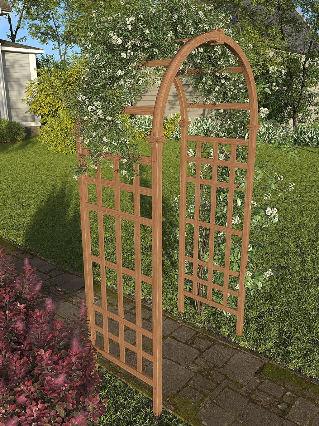 Sierra 39"W x 81"H Composite Vinyl Arbor